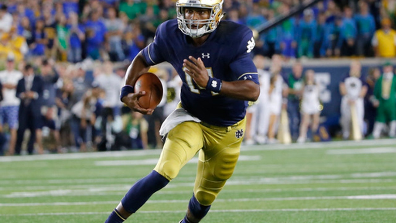 Kizer 2nd in rushing in Notre Dame's inconsistent run game